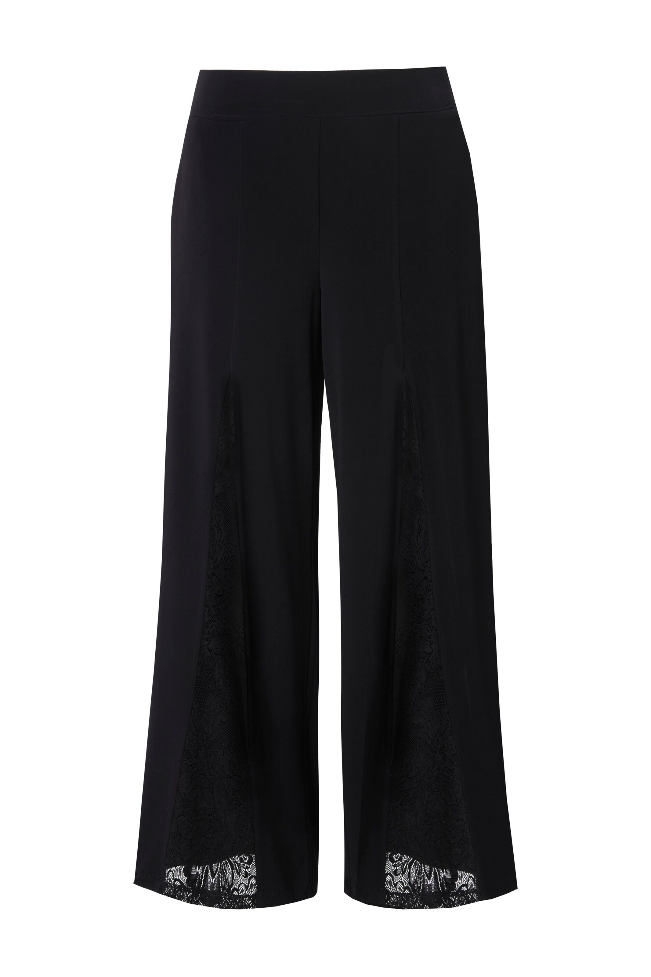 MIAMODA Flared Broek in Zwart: voorkant