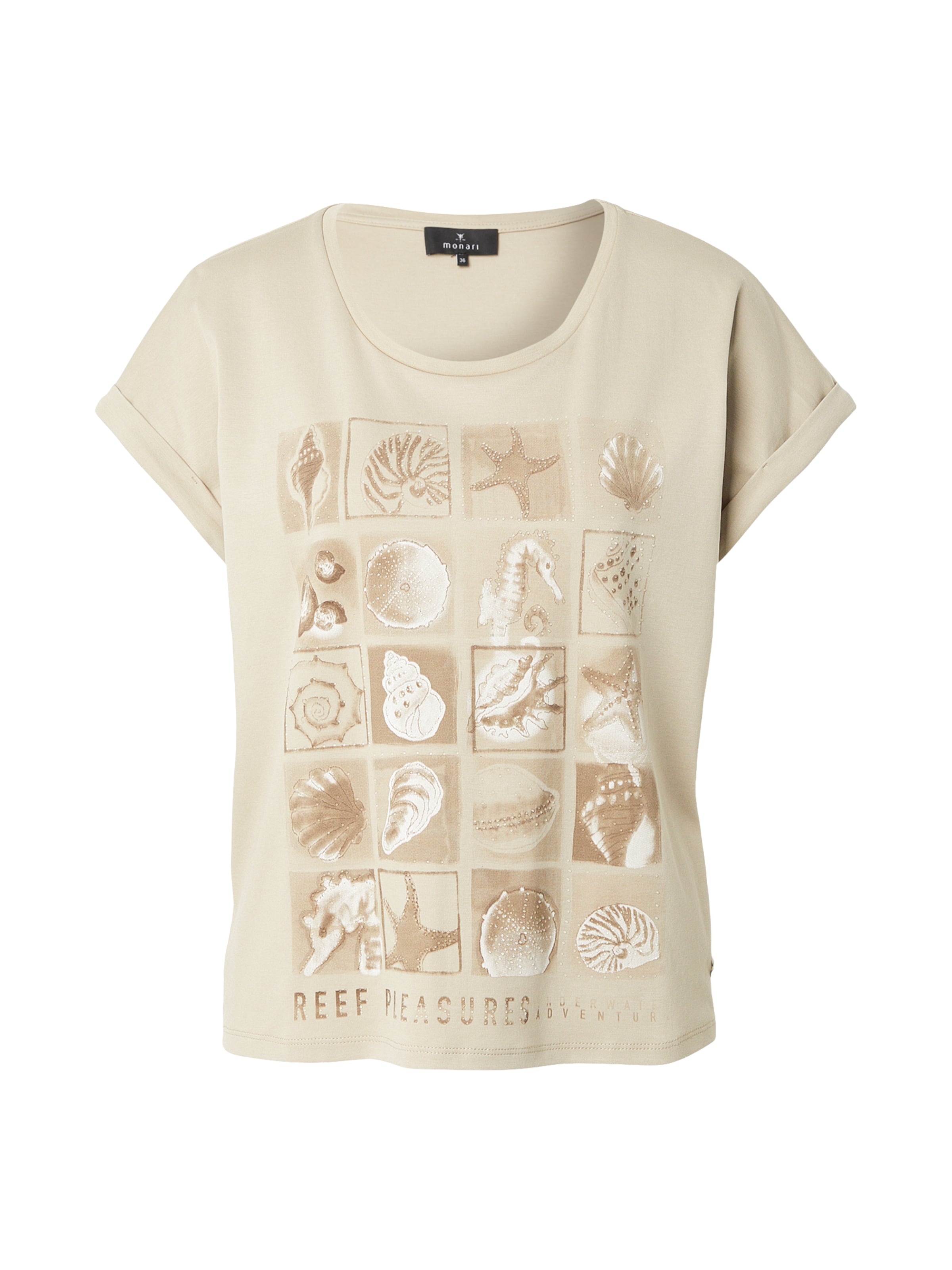 monari - Camiseta en beige: frente