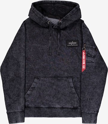 ALPHA INDUSTRIESSweater majica 'Vintage' - crna boja: prednji dio