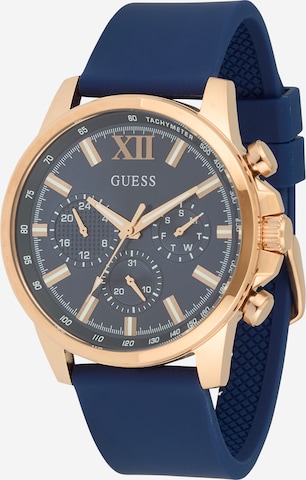 GUESS Аналоговые часы 'Walker' в Синий: спереди