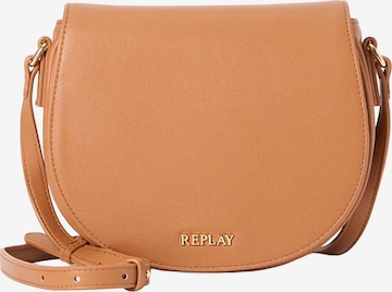 REPLAY Olkalaukku värissä ruskea: etupuoli
