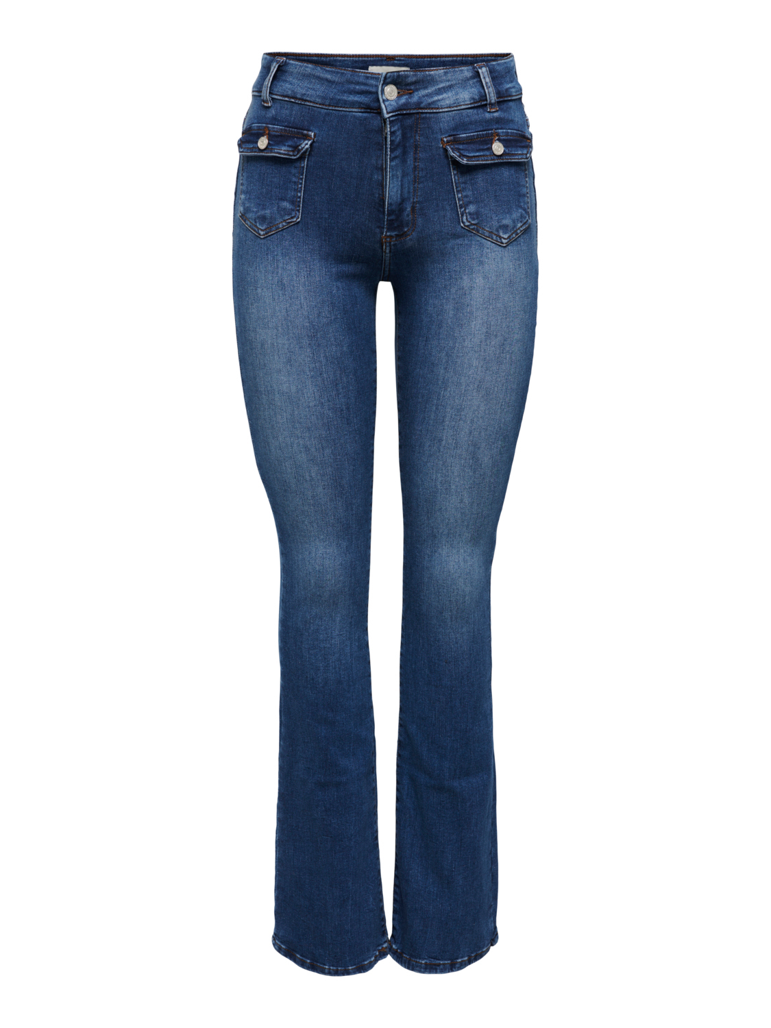 ONLY Flared Jeans 'Ebba' in Blauw Denim ABOUT YOU