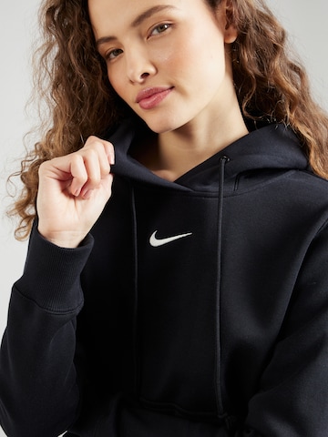 melns Nike Sportswear Sportisks džemperis 'Phoenix Fleece'