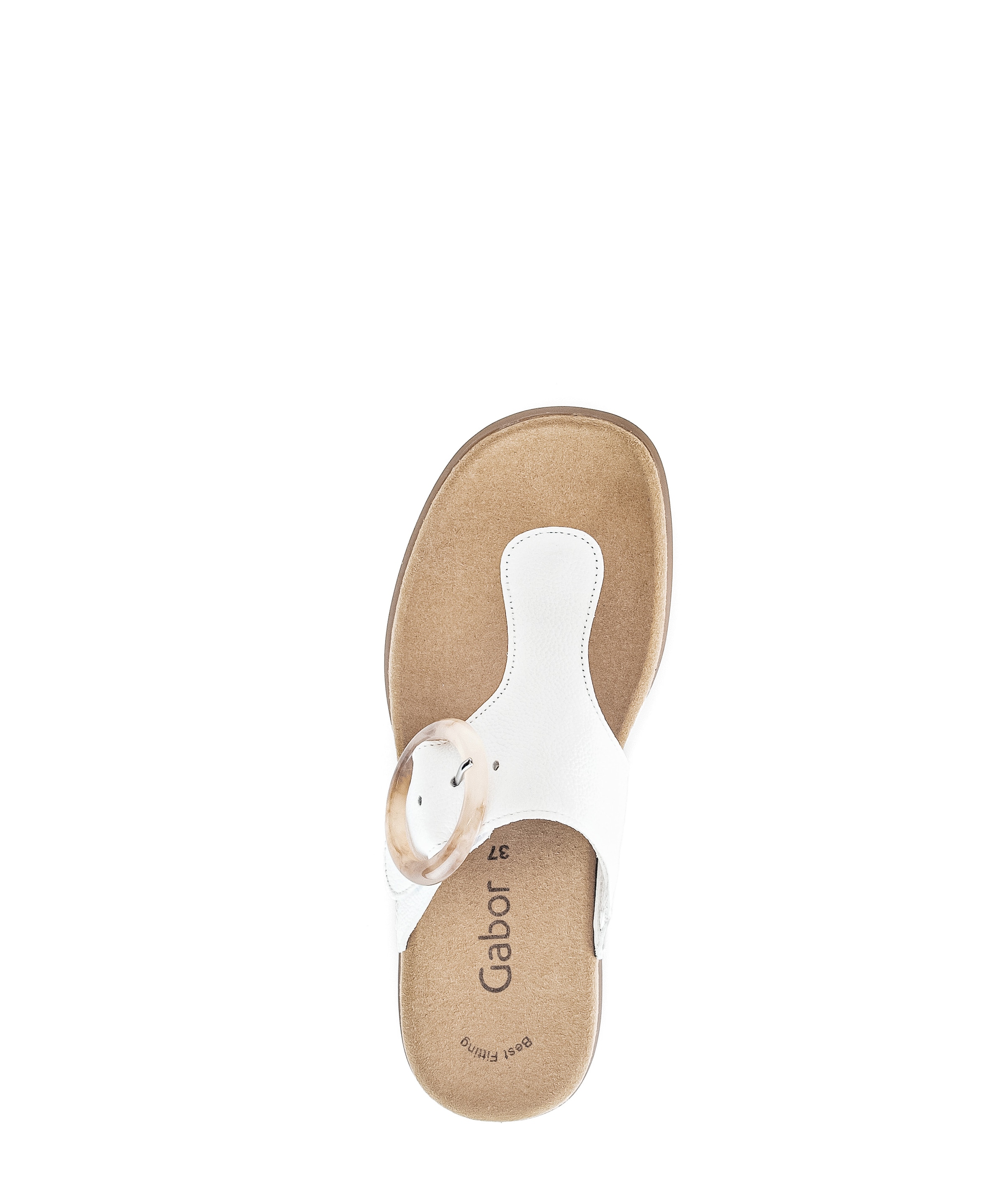 GABOR Ujjelválasztó-pántos szandál - fehér