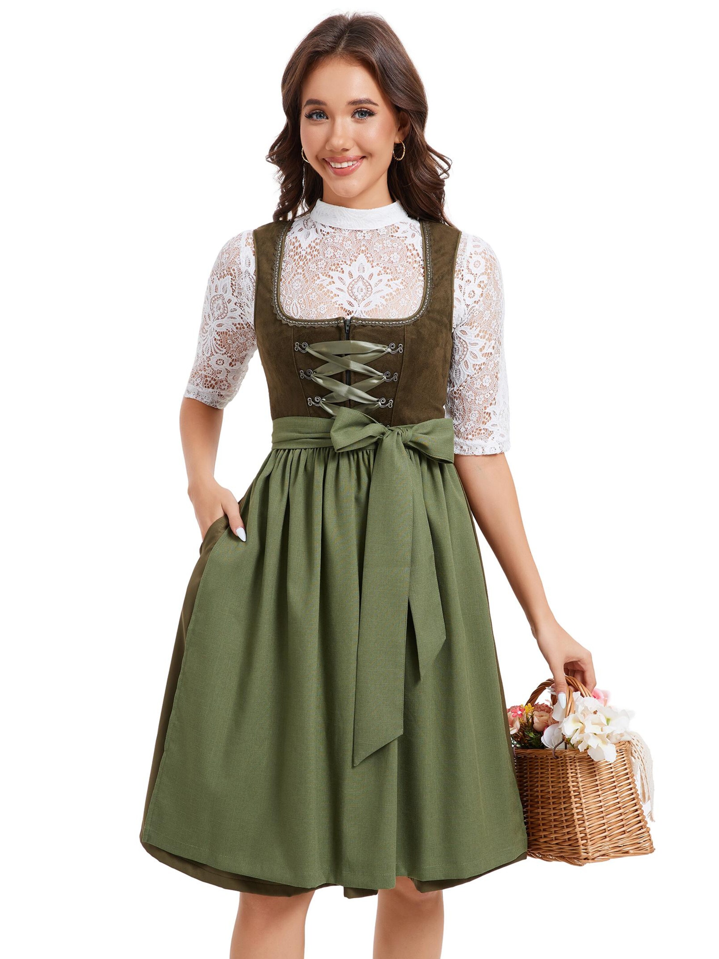 Yesfashion Dirndl‌‌‌‌‌‌ in Grün