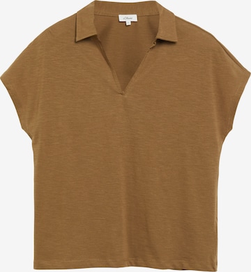 s.Oliver Poloshirt in Braun: Vorderseite