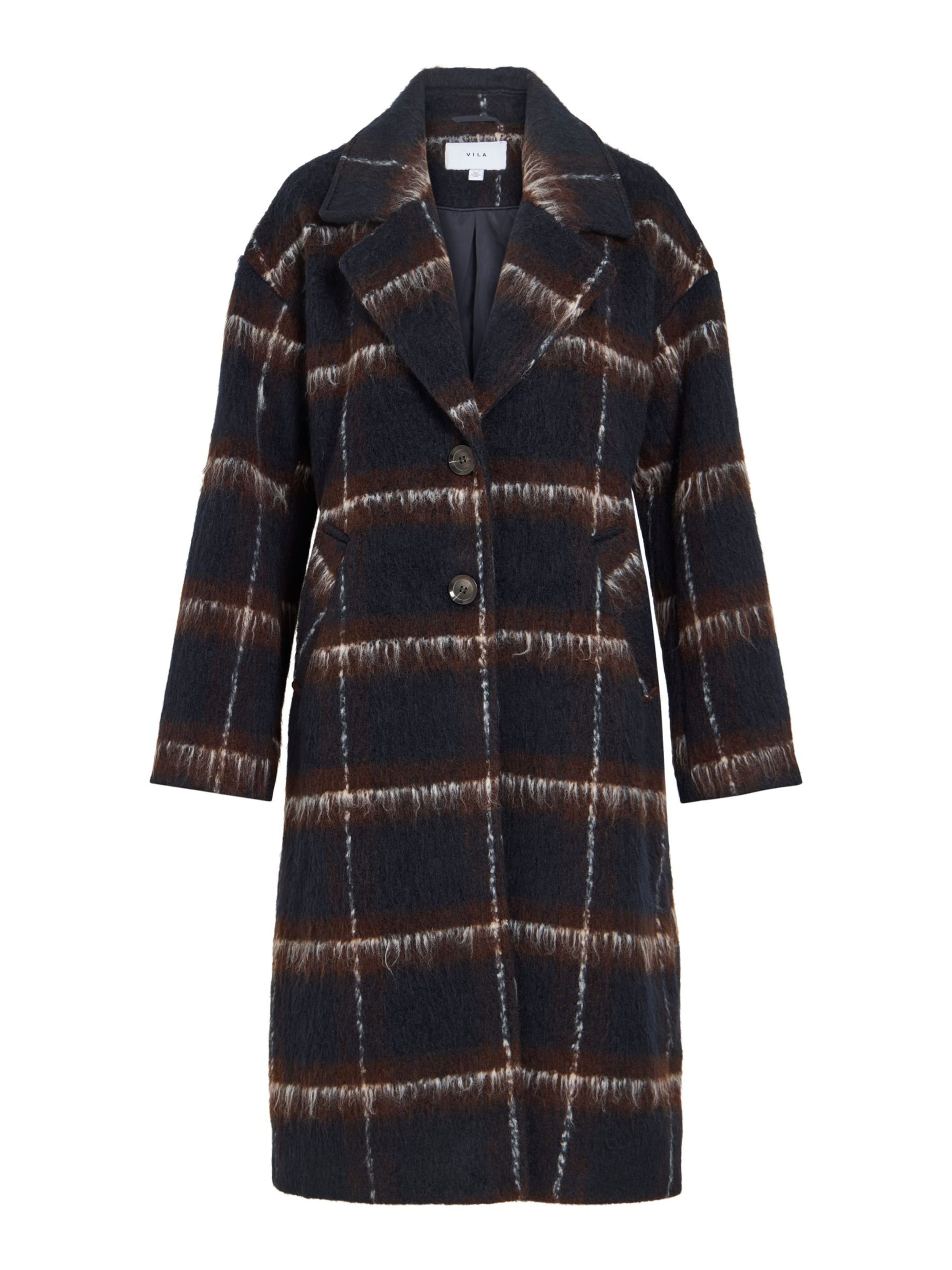 Manteau mi-saison 'MELON' VILA en bleu : devant