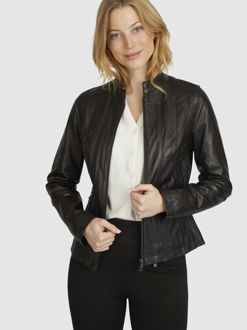 Veste mi-saison bugatti en noir : devant