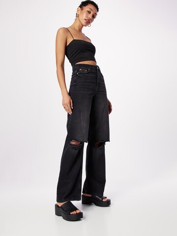 NEW LOOK Wide Leg Jeans 'BARATHEON' in Schwarz: predná strana