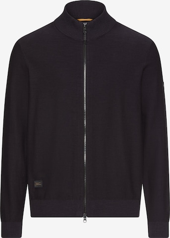 CAMEL ACTIVE Strickjacke aus reiner Baumwolle in Blau: Vorderseite