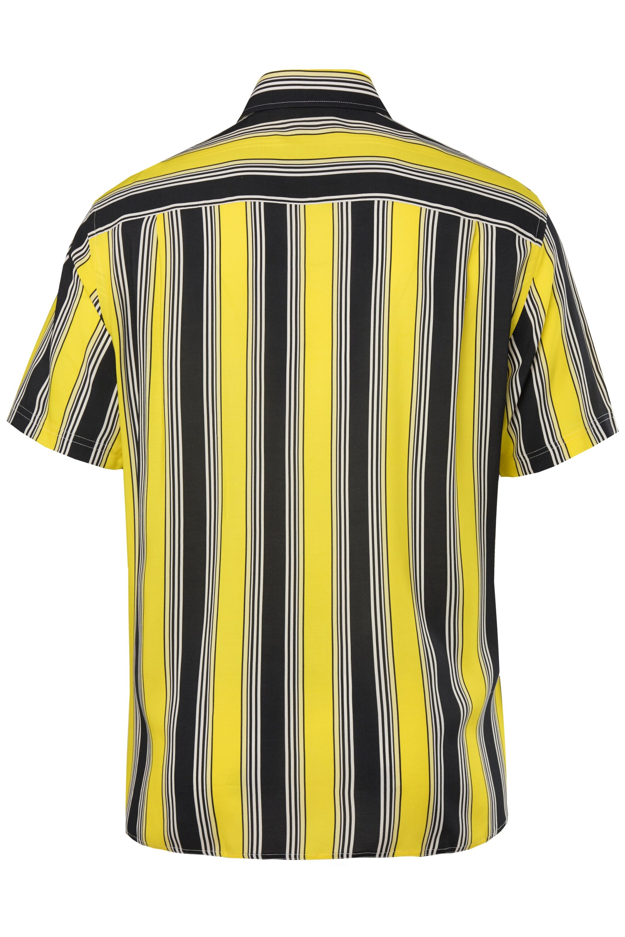 Men Plus Comfort fit Button Up Shirt in Yellow