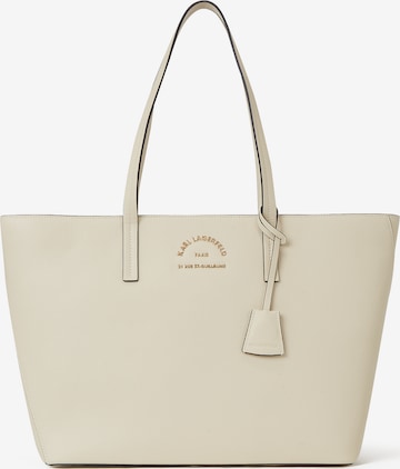 Shopper di Karl Lagerfeld in beige: frontale