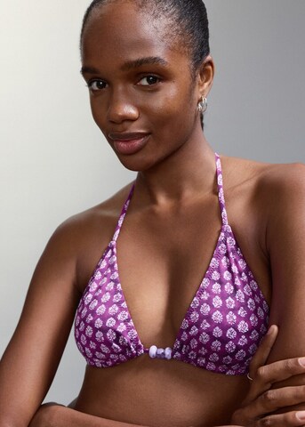 MANGO TEEN Triangle Bikini 'Natalia' in Purple