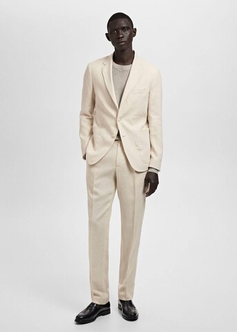 MANGO MAN Regular fit Suit Jacket 'Salerno' in Beige