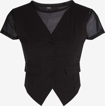 Karl Lagerfeld Shirt in Zwart: voorkant