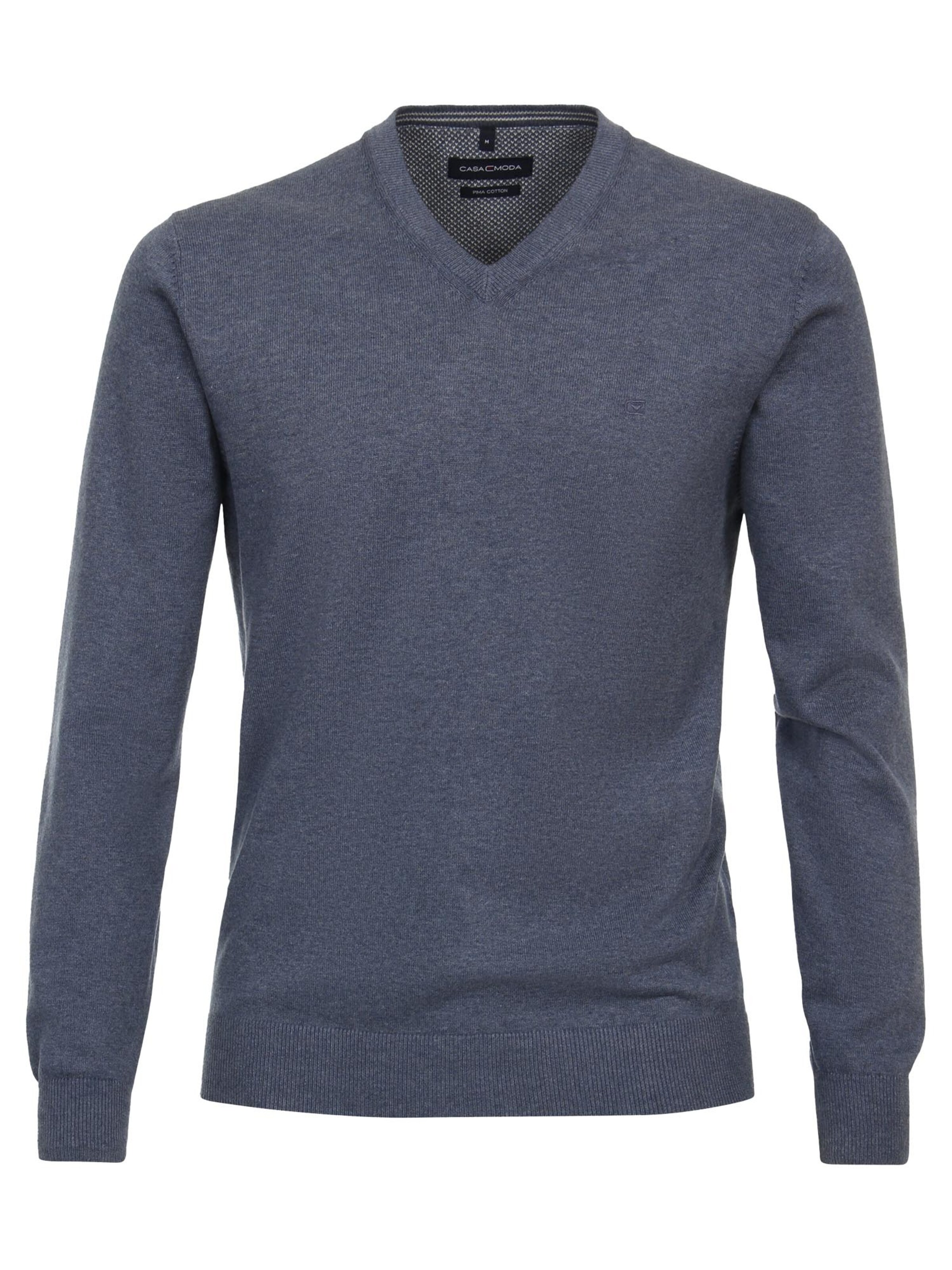 CASAMODA Sweater 'Basic' in Blue: front