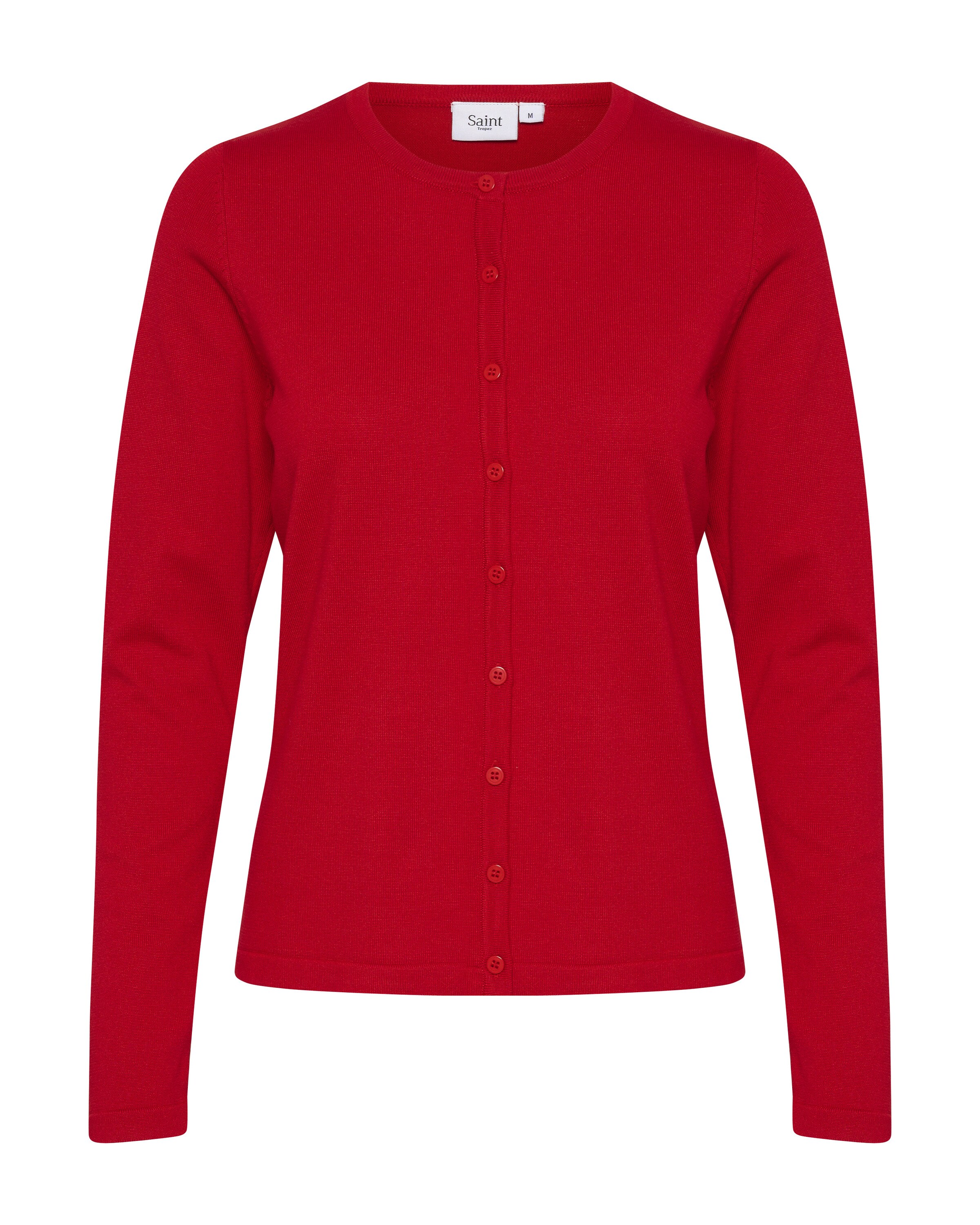 SAINT TROPEZ Knit cardigan 'SZ Mila' in Red: front