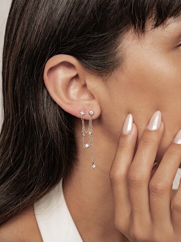 Hey Happiness - Pendientes 'Celestial Star Dangle' en plata