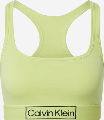 Calvin Klein Underwear Podprsenka – zelená: přední strana