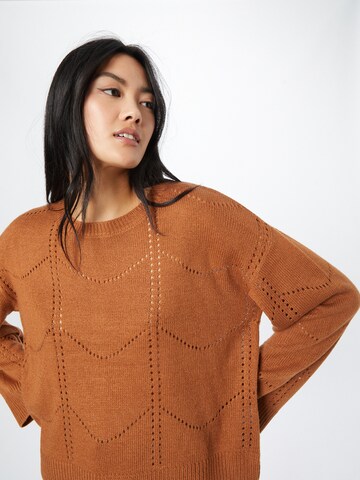 JDY Pullover 'NATHALI' in Braun