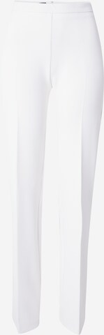 PINKO Regular Pleated Pants in White: front