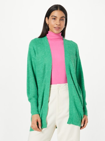 ICHI Knit Cardigan 'Novo' in Green: front