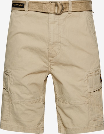 Regular Pantalon cargo Superdry en beige : devant