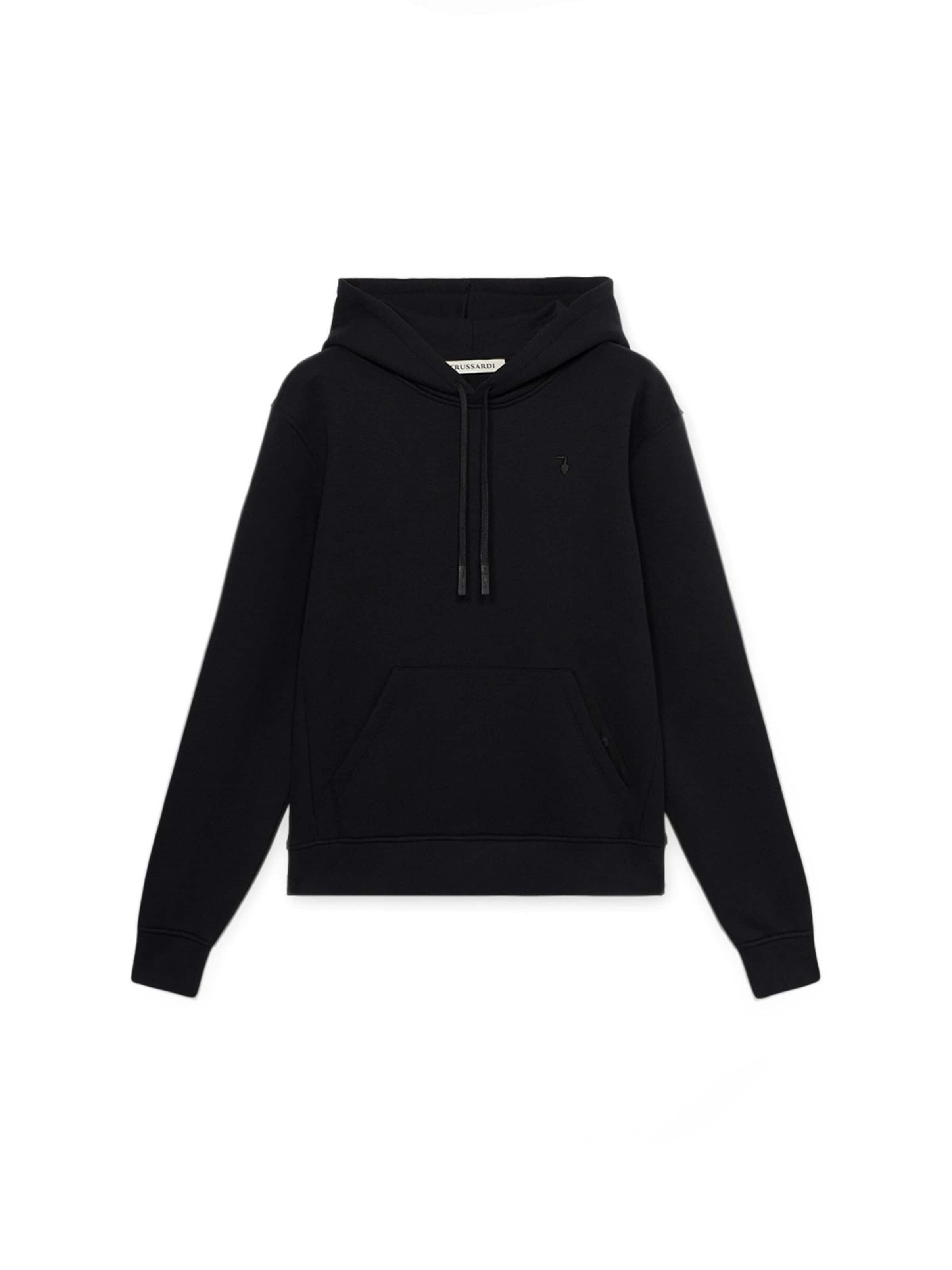 Trussardi Sweatshirt in Zwart: voorkant