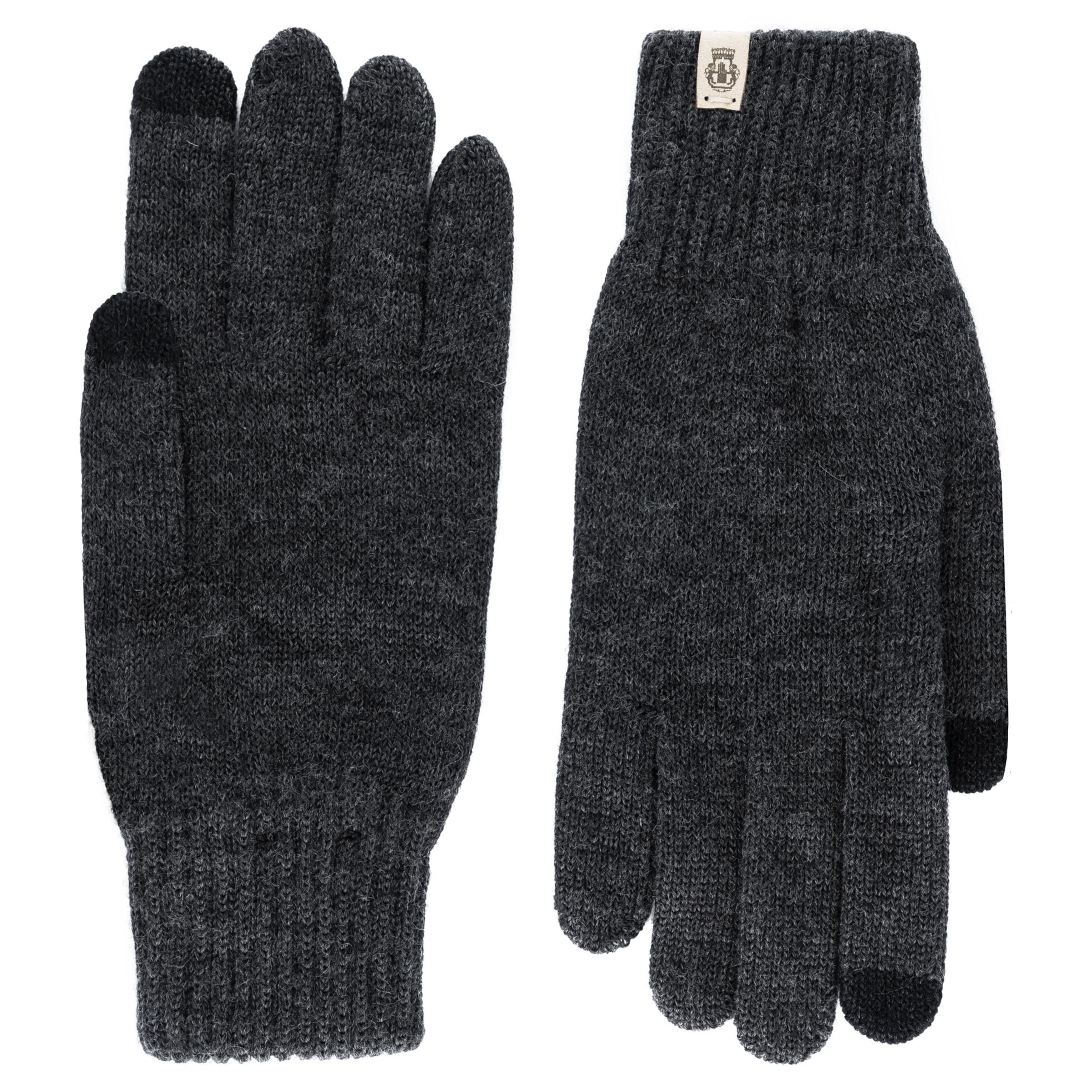 Roeckl Strickhandschuhe 'FEINSTRICK TOUCH' in Grau: Vorderseite