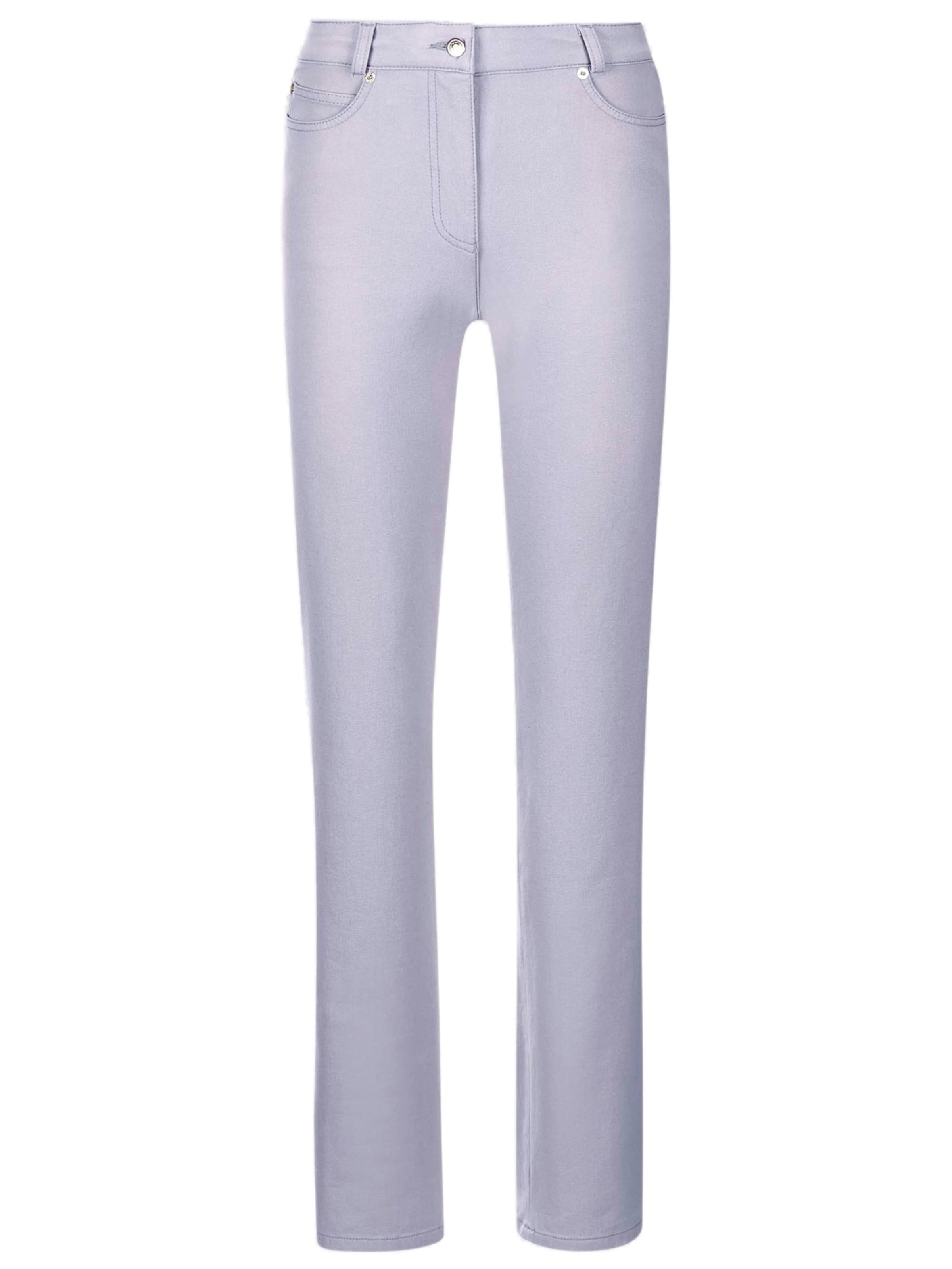 Coupe slim Jean MADELEINE en violet : devant