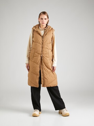 b.young Vest 'Bomina' in Brown: front