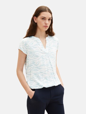 TOM TAILOR Blouse in Blue: front