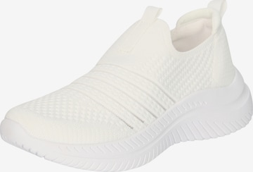 Scarpa slip-on di Elara in bianco: frontale