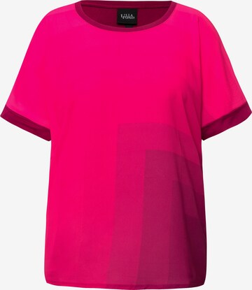 T-shirt Ulla Popken en rose : devant