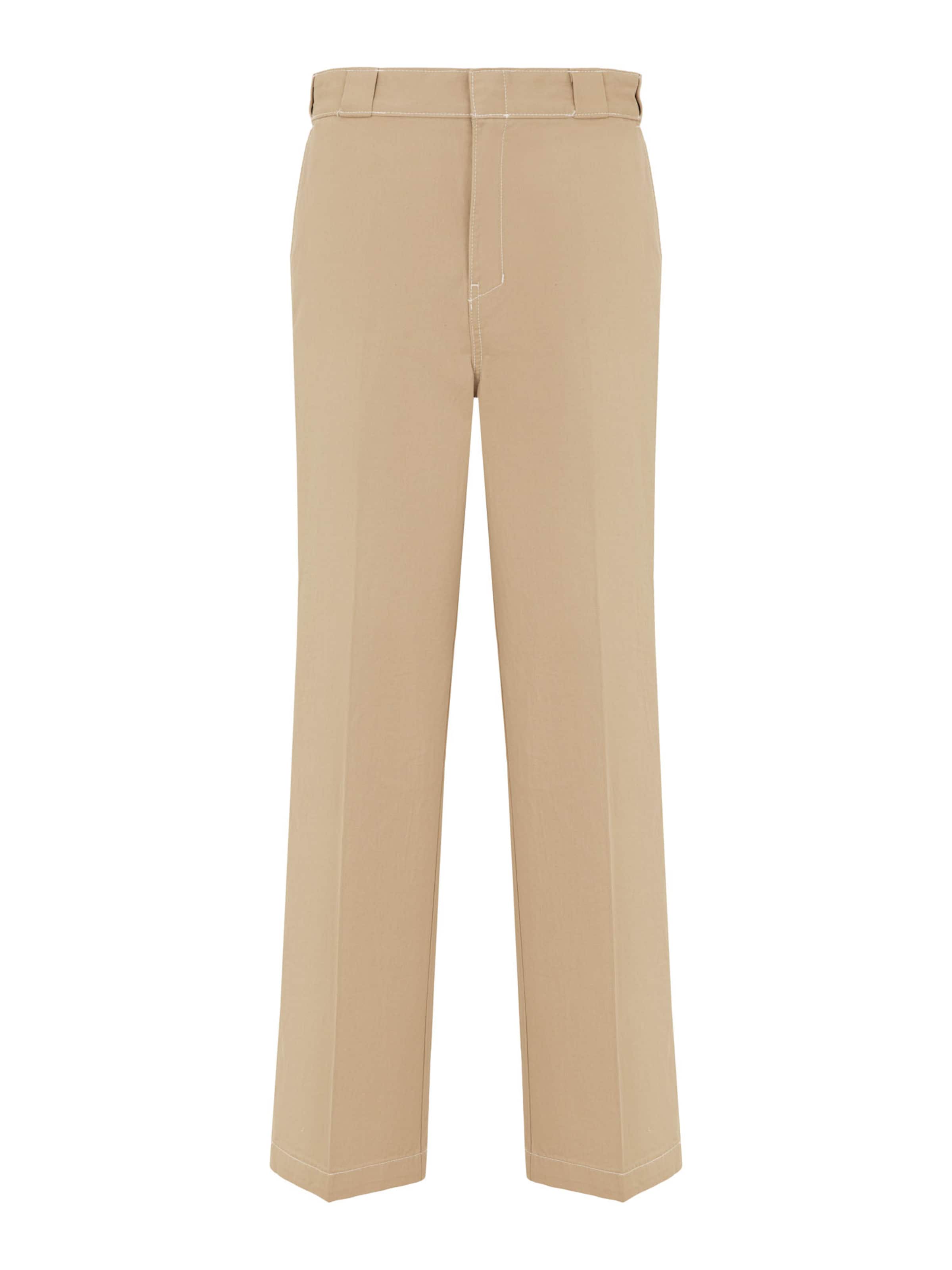 DICKIES Bő szár Ráncos nadrág 'Riverbend' - bézs: elől