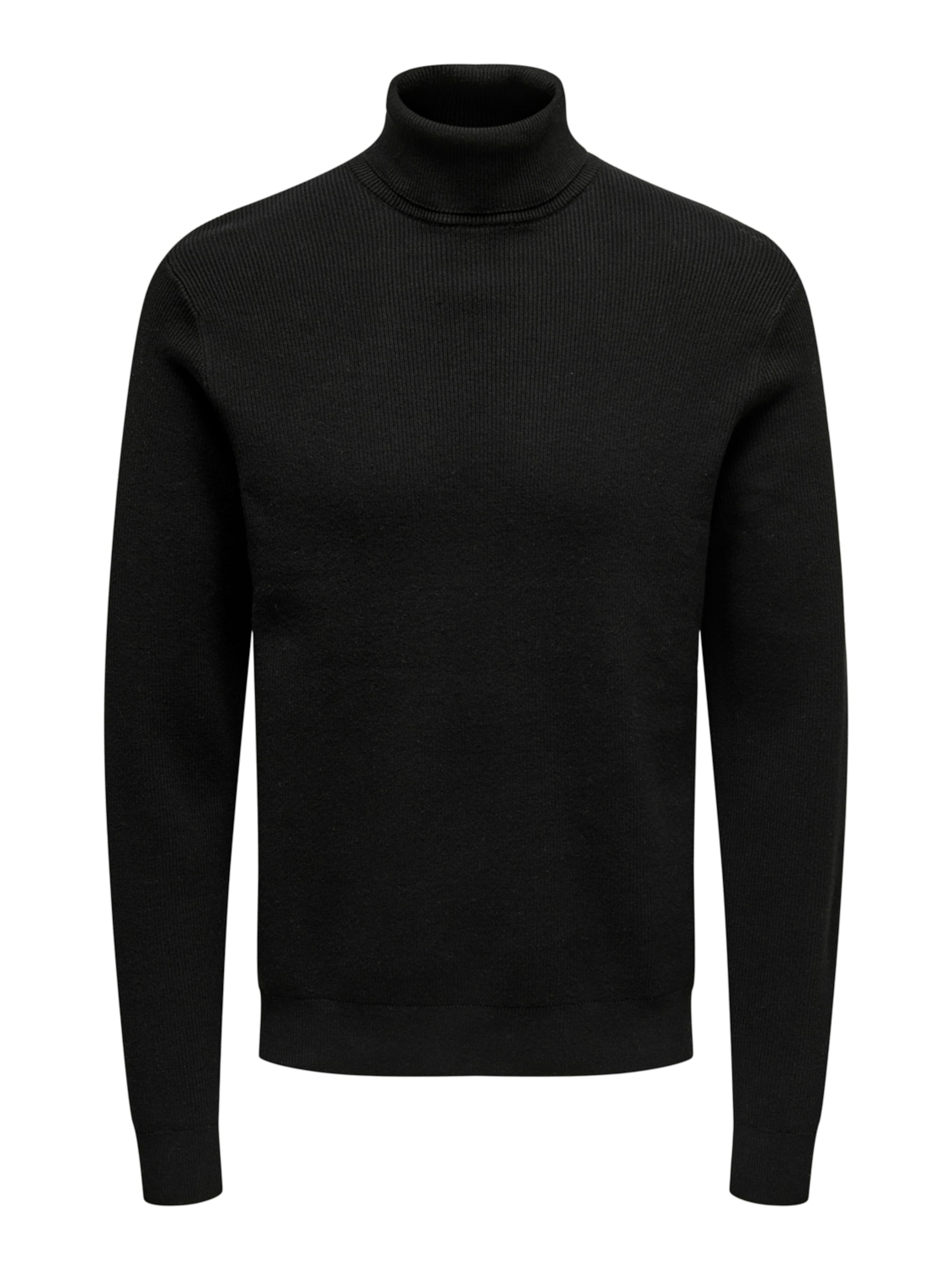 Only & Sons Svetr 'Phil' – černá: přední strana