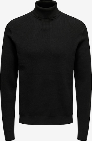 Only & Sons Pulóver 'Phil' - fekete: elől