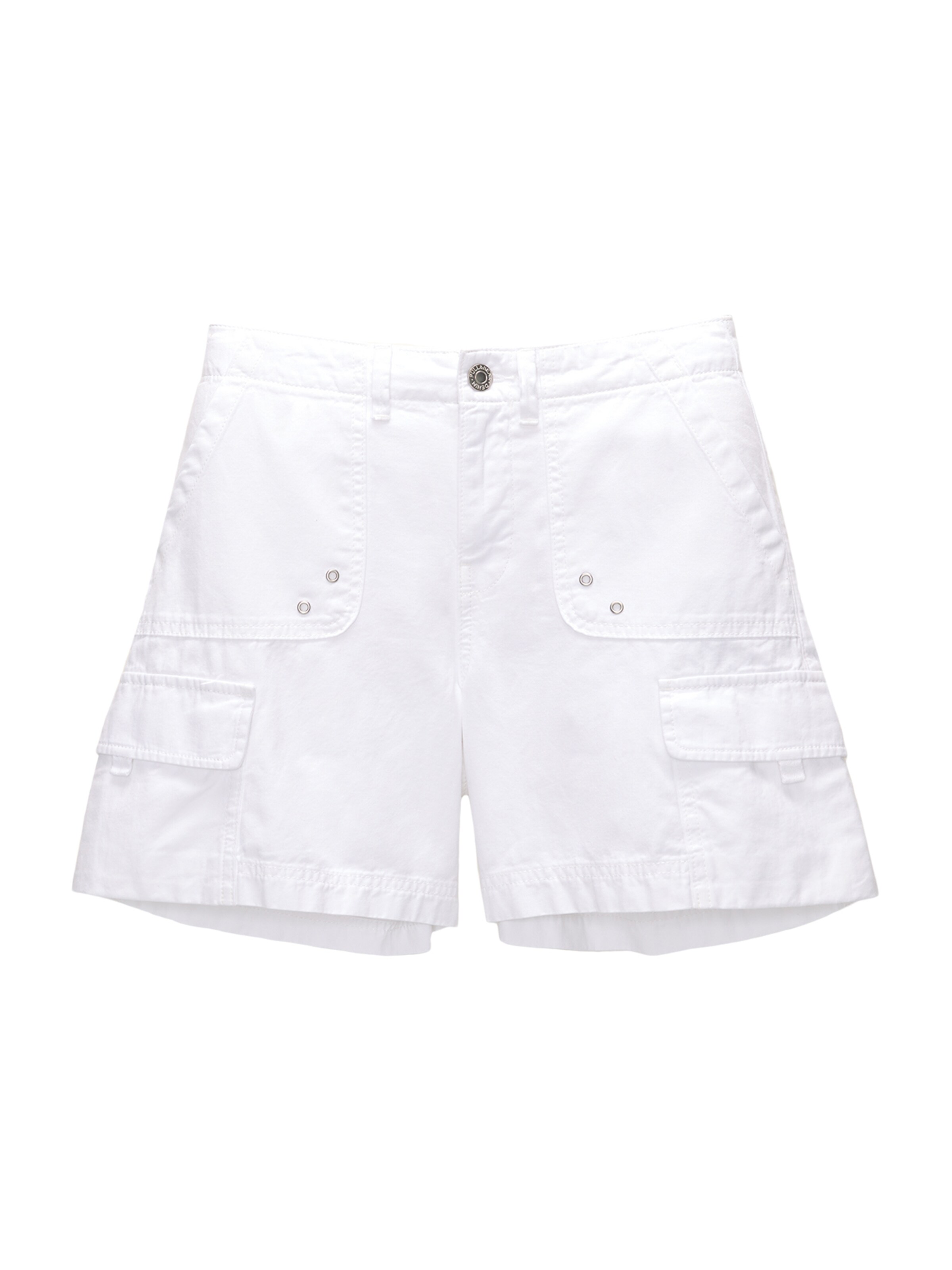 Pull&Bear Regular Byxa i vit: framsida