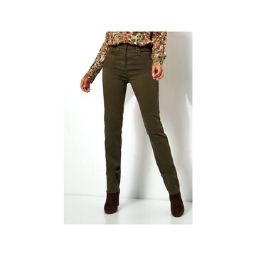 TONI Slim fit Pants in Green: front