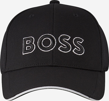 BOSS Black Cap in Black: front