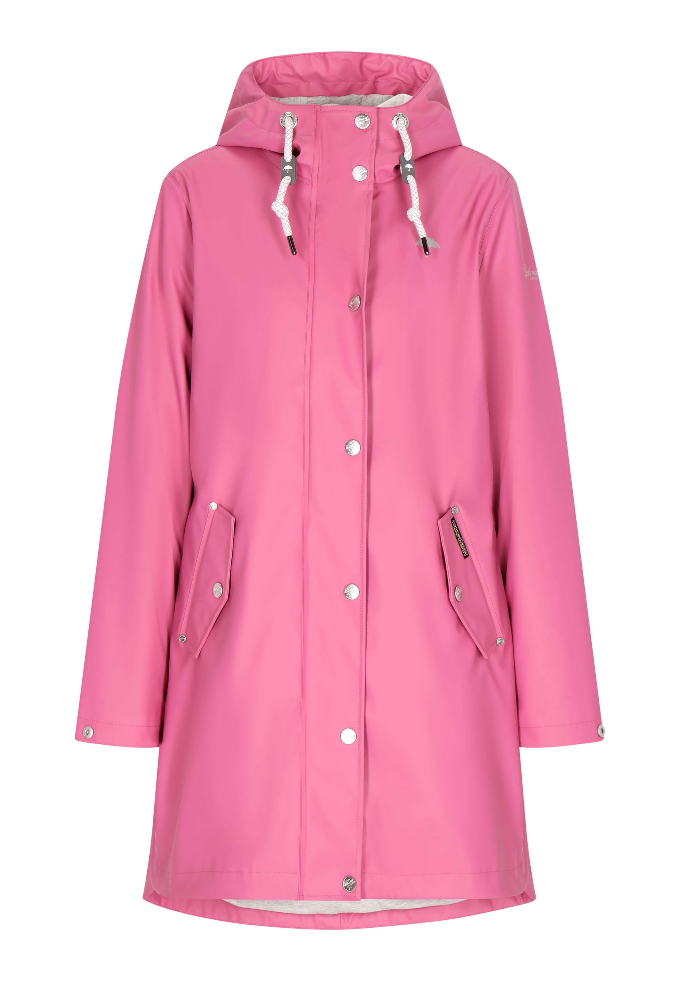 Drymaster Raincoat in Pink: front