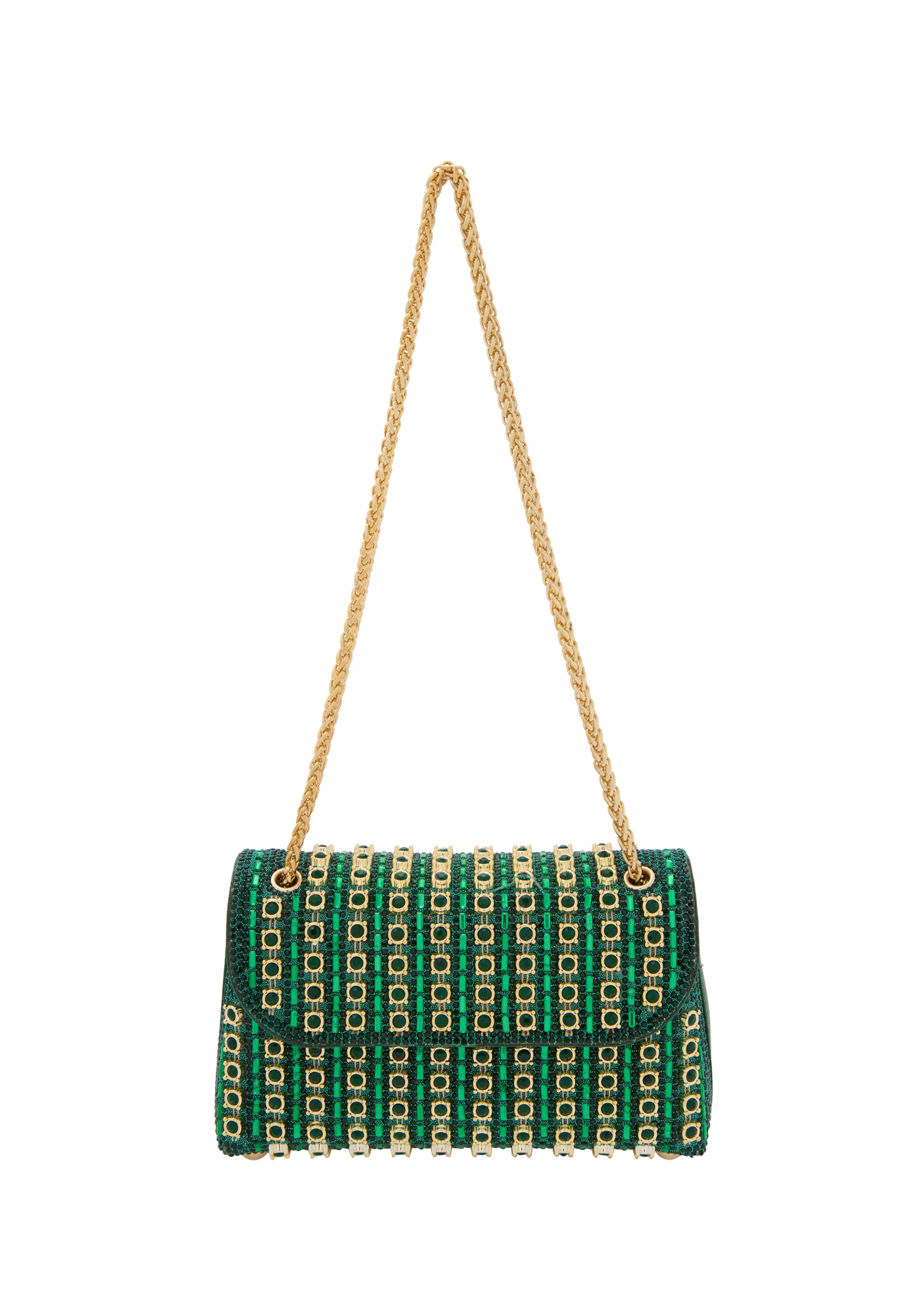 NAEMI - Mala de ombro em verde: frente