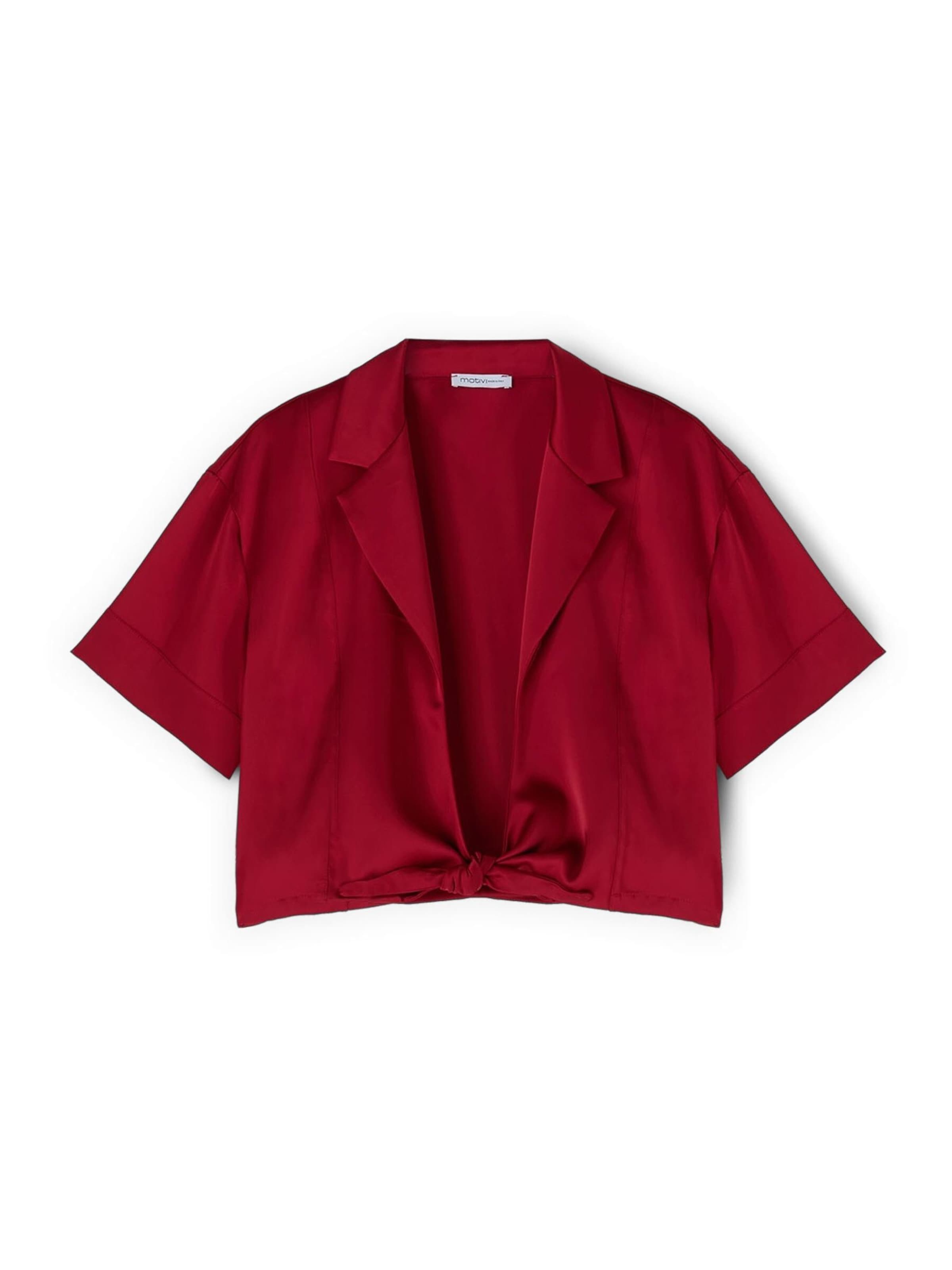 MOTIVI Bluse‌ in Rot: Vorderseite