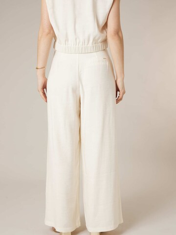 Deeluxe Loosefit Bandplooibroek 'Valenza' in Wit