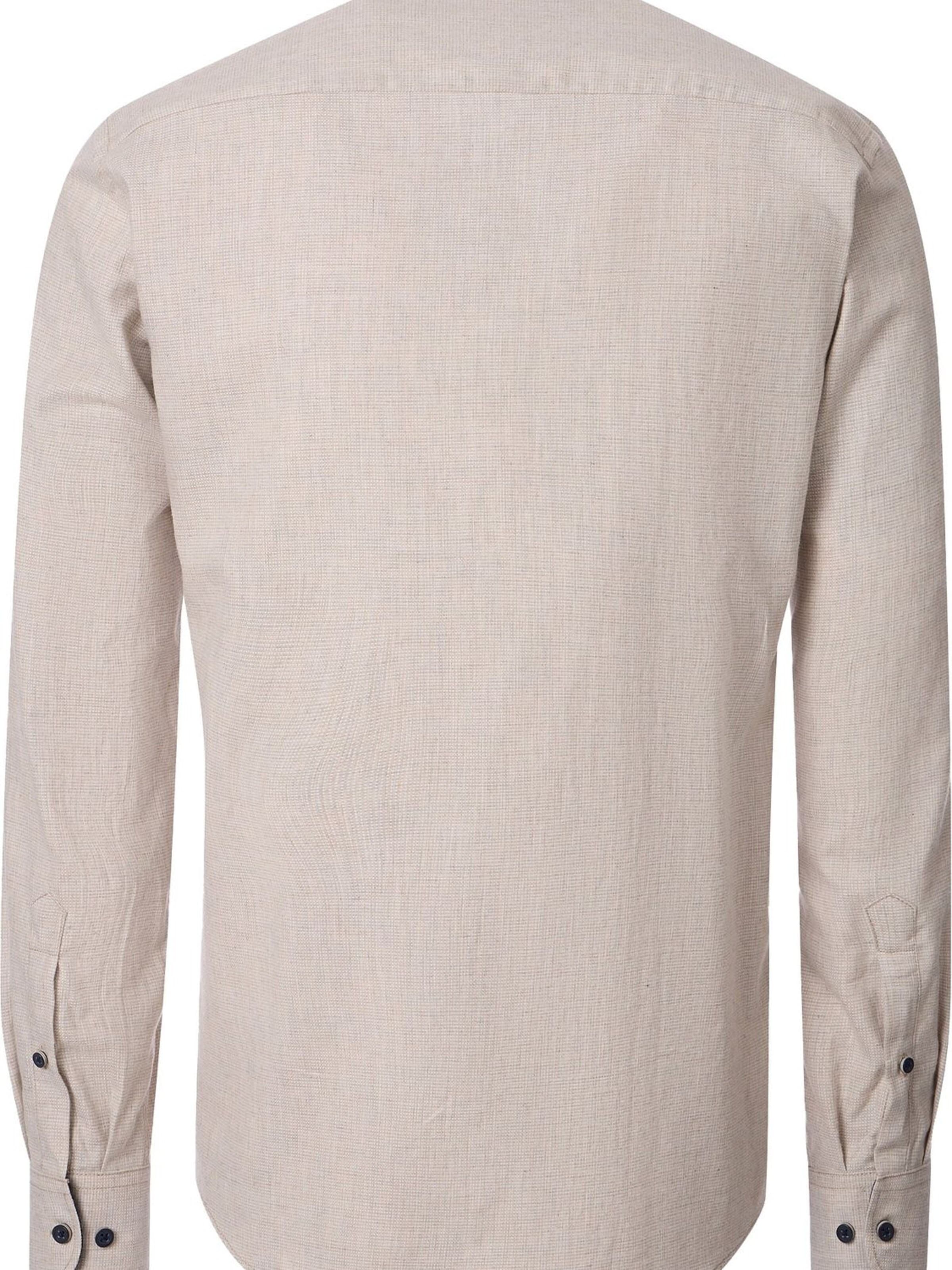 CASA MODA Regular fit Button Up Shirt in Beige