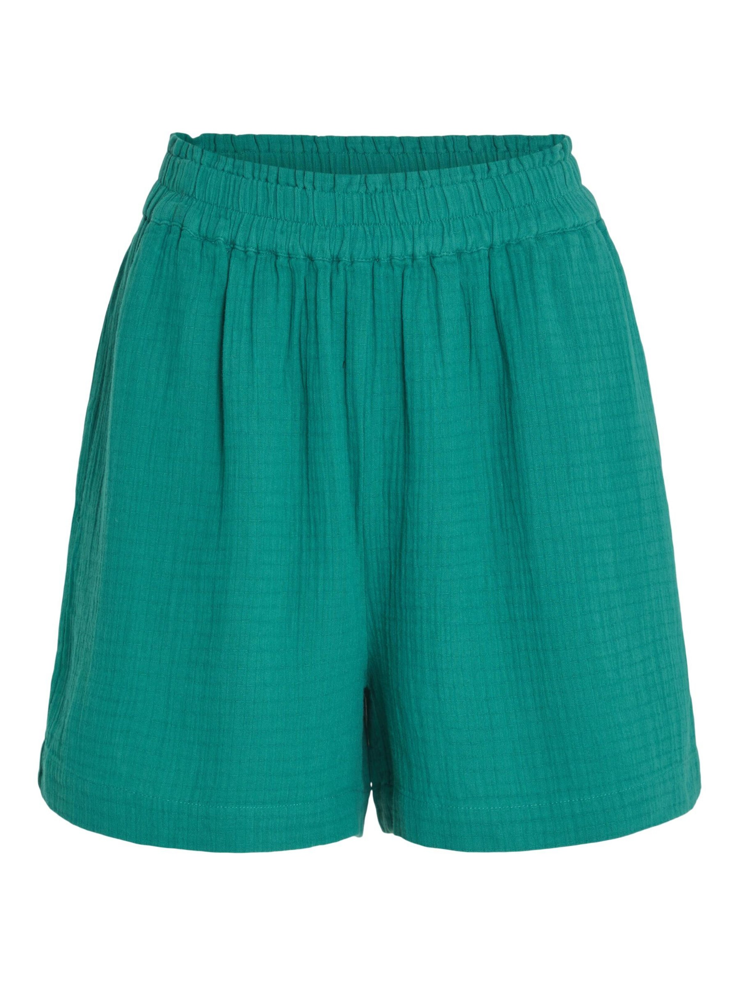 VILA Trousers in Green: front