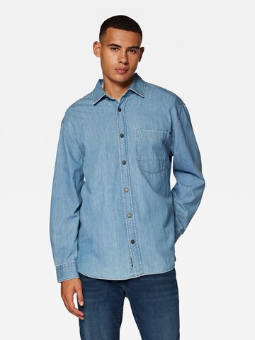 Mavi Regular fit Button Up Shirt in Blue: front