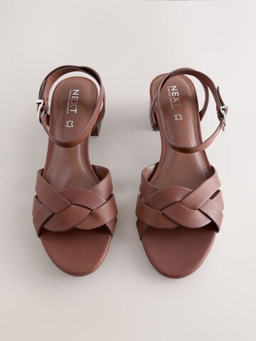 Next Strap sandal 'Forever Comfort®' in Brown