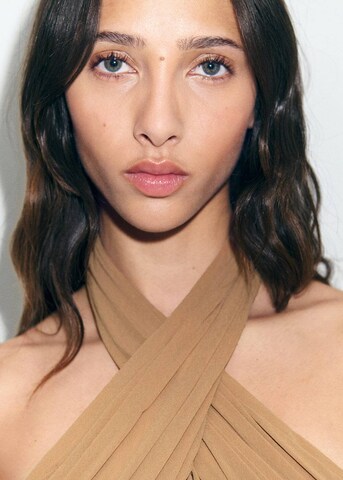 MANGO Evening Dress 'Rama' in Beige