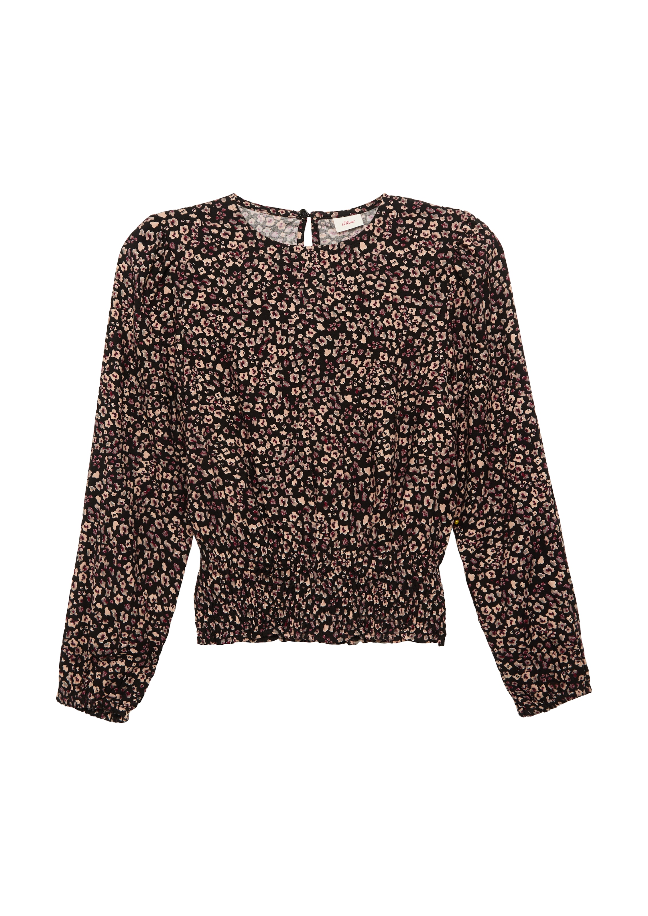 s.Oliver Bluse in Schwarz: Vorderseite